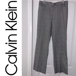 Calvin Klein Women’s Houndstooth Plaid Dress pants